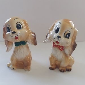 Vintage Spaniel Puppy Salt & Pepper